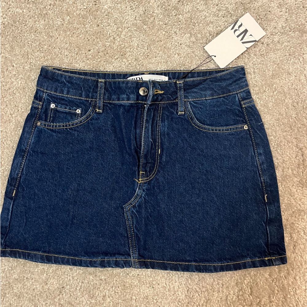 Zara Denim Mini Skirt